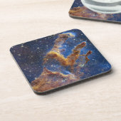 De pijlers van de schepping | NIRCam | JWST Bier Onderzetter (Linkerzijde)