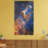 De pijlers van de schepping | NIRCam | JWST Canvas Afdruk (Insitu (Woonkamer))