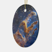 De pijlers van de schepping | NIRCam | JWST Keramisch Ornament (Links)