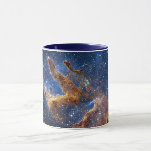 De pijlers van de schepping | NIRCam | JWST Mok (Midden)