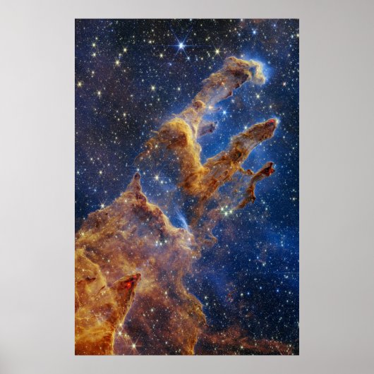 De pijlers van de schepping | NIRCam | JWST Poster (Voorkant)