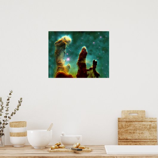 De pijlers van de schepping poster (Keuken)