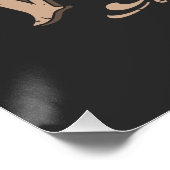 De pijlpunt fluistert, Grappige pijlpunt jacht Perfect Poster (Hoek)