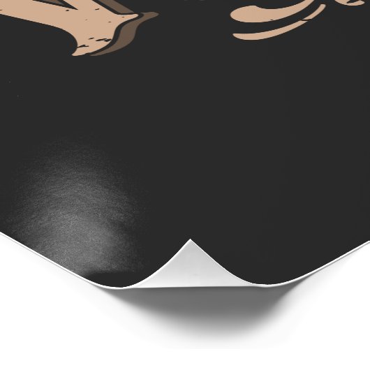 De pijlpunt fluistert, Grappige pijlpunt jacht Perfect Poster (Hoek)