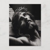 De pijn en eeuwige verlossing van Jezus Christus Briefkaart (Voorkant)