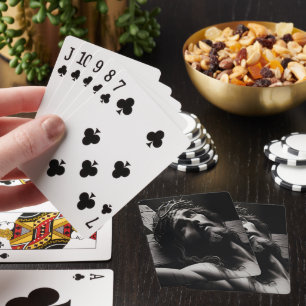 De pijn en eeuwige verlossing van Jezus Christus Pokerkaarten