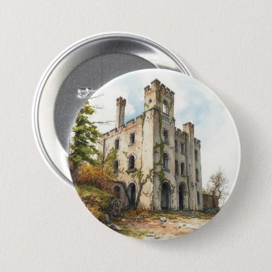 De Pijn Ronde Button 7,6 Cm (Voorkant /achterkant)