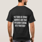 De pijn van cringe herinneringen T-shirt (Achterkant)