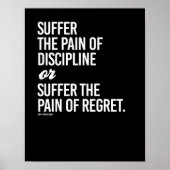 De pijn van discipline overlijden of de pijn poster (Voorkant)
