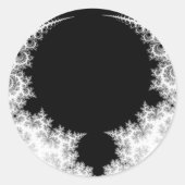 De pijnbomen ronde sticker (Voorkant)