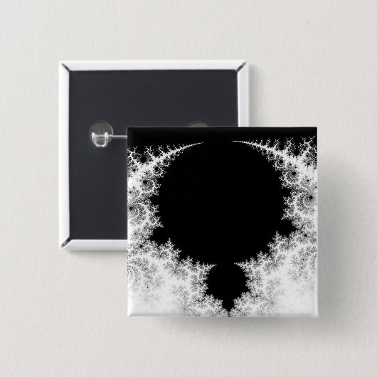 De pijnbomen vierkante button 5,1 cm (Voorkant /achterkant)