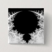 De pijnbomen vierkante button 5,1 cm (Voorkant)