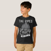 De pijpen roepen en ik moet naar de kerk gaan. t-shirt (Voorkant volledig)