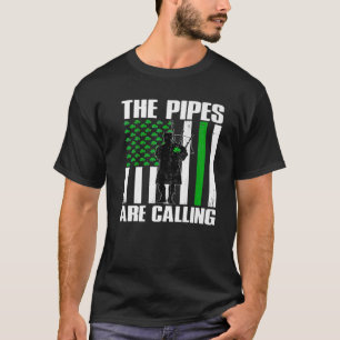 De pijpen roepen naar St Patricks Day Irish Bagpip T-shirt