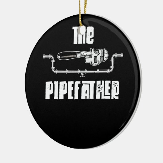 De pijpleiding - Funny Plumber Plumbing Keramisch Ornament (Links)