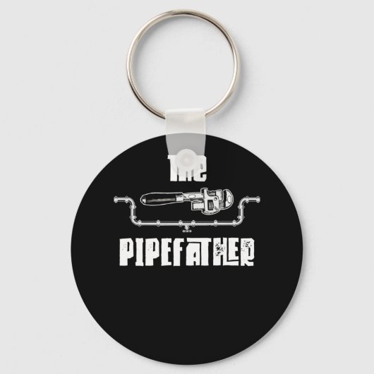 De pijpleiding - Funny Plumber Plumbing Sleutelhanger (Voorkant)