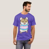 De pijplijn trans-geprikte vlaggenhamster t-shirt (Voorkant volledig)