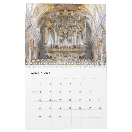 De pijporgel kalender (Mar 2026)