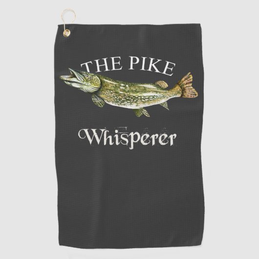 De pike Whisperer Dark Vist handdoek (Voorkant)