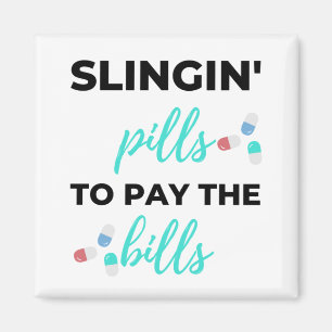 De pillen van het slingin om de rekeningen te beta magneet