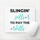 De pillen van het slingin om de rekeningen te beta muismat (Met muis)