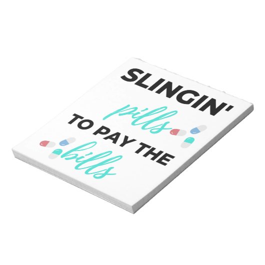 De pillen van het slingin om de rekeningen te beta notitieblok (Linkerzijde)