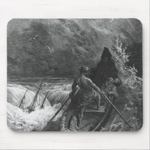 De piloot wijst muismat