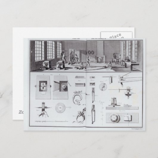 De Pin Factory, bord 2 van Volume IV Briefkaart (Voorkant / Achterkant)