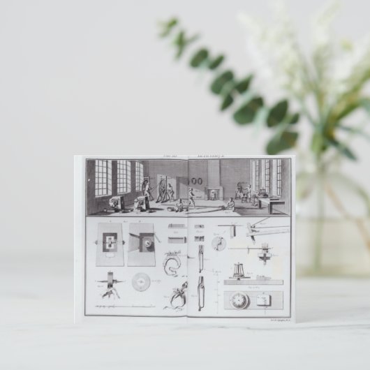 De Pin Factory, bord 2 van Volume IV Briefkaart (Staand voorkant)