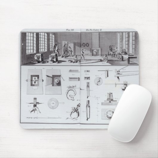 De Pin Factory, bord 2 van Volume IV Muismat (Met muis)