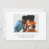 De pinda's | BABY SHOWER Bedankkaart (Achterkant)