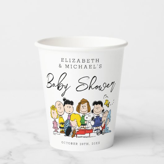 De pinda's | BABY SHOWER Papieren Bekers (Voorkant)