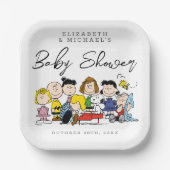 De pinda's | BABY SHOWER Papieren Bordje (Voorkant)