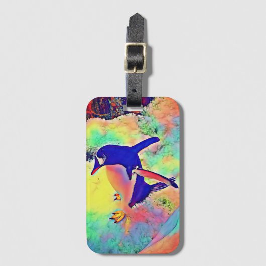 De pinguïn bagagelabel (Voorkant (verticaal))