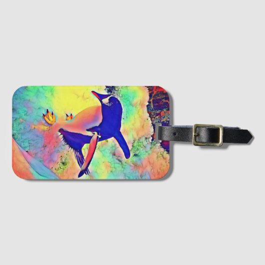 De pinguïn bagagelabel (Voorkant (horizontaal))