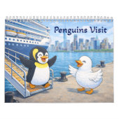 De pinguïn bezoekt New York City Kalender (Hoes)