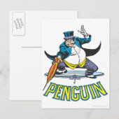 De pinguïn briefkaart (Voorkant / Achterkant)