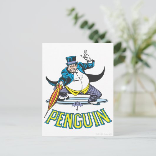 De pinguïn briefkaart (Staand voorkant)