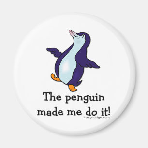 De pinguïn deed het. magneet