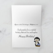 De pinguïn glimlacht de Gelukkige Kaart van de (Binnen)