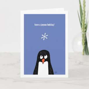 De pinguïn heeft een Joyous Kaart Holiday*!