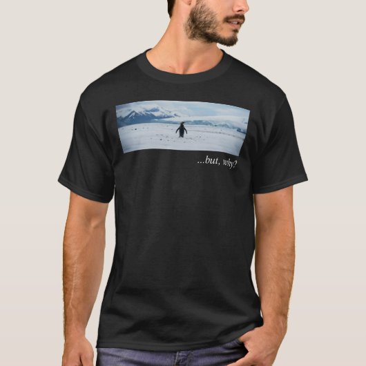 De pinguïn in het midden t-shirt (Voorkant)