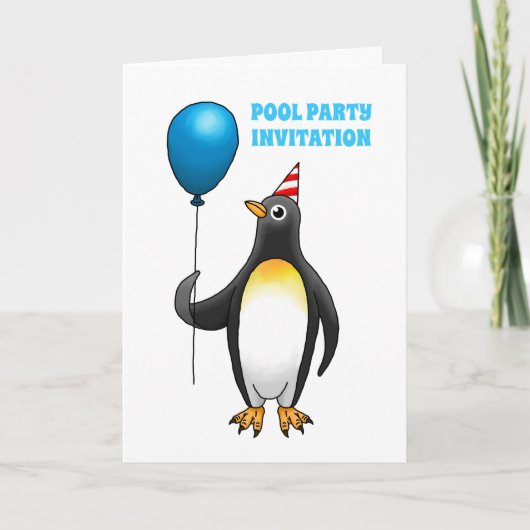 De pinguïn is klaar om te feesten (Voorkant)