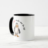 De pinguïn liet me het doen. Mok (Voorkant links)