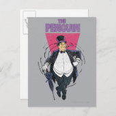 De pinguïn - Onderdruk grafisch Briefkaart (Voorkant / Achterkant)