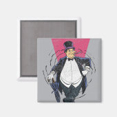 De pinguïn - Onderdruk grafisch Magneet (Voorkant / Achterkant)