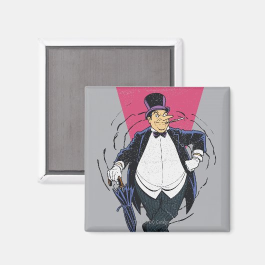 De pinguïn - Onderdruk grafisch Magneet (Voorkant / Achterkant)