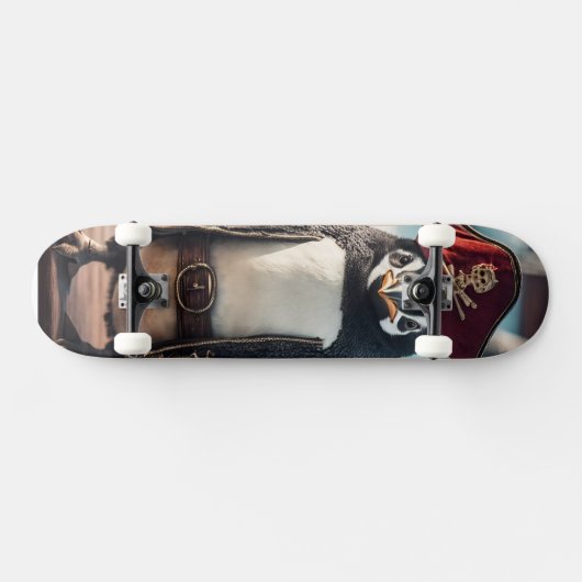 De Pinguïn Pirate Persoonlijk Skateboard (Horizontaal)