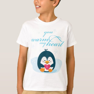 De PINGUÏN "u verwarmt mijn hart " T-shirt