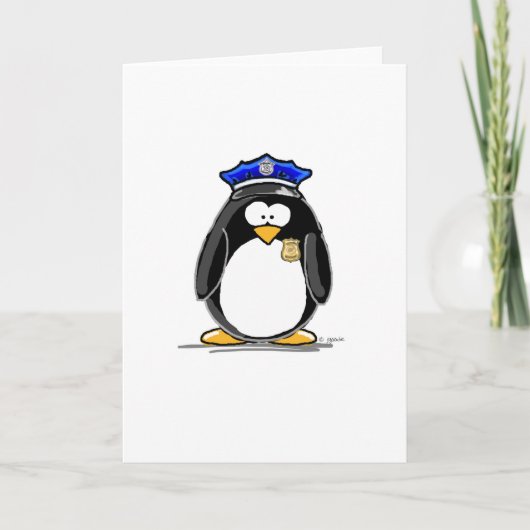 De Pinguïn van de politieman Kaart (Voorkant)